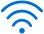 Blue wifi icon