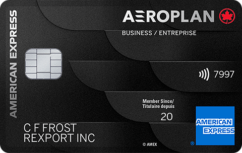 Carte Prestige Aéroplan<sup>MD*</sup> entreprise American Express<sup>MD</sup>
