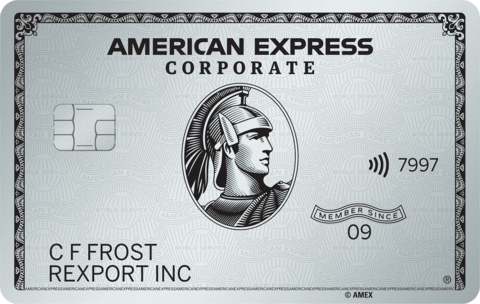 Carta Corporate Platino American Express